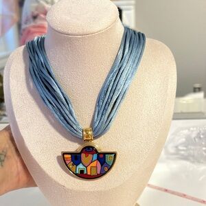 Multicolor Geometric Pendant Necklace